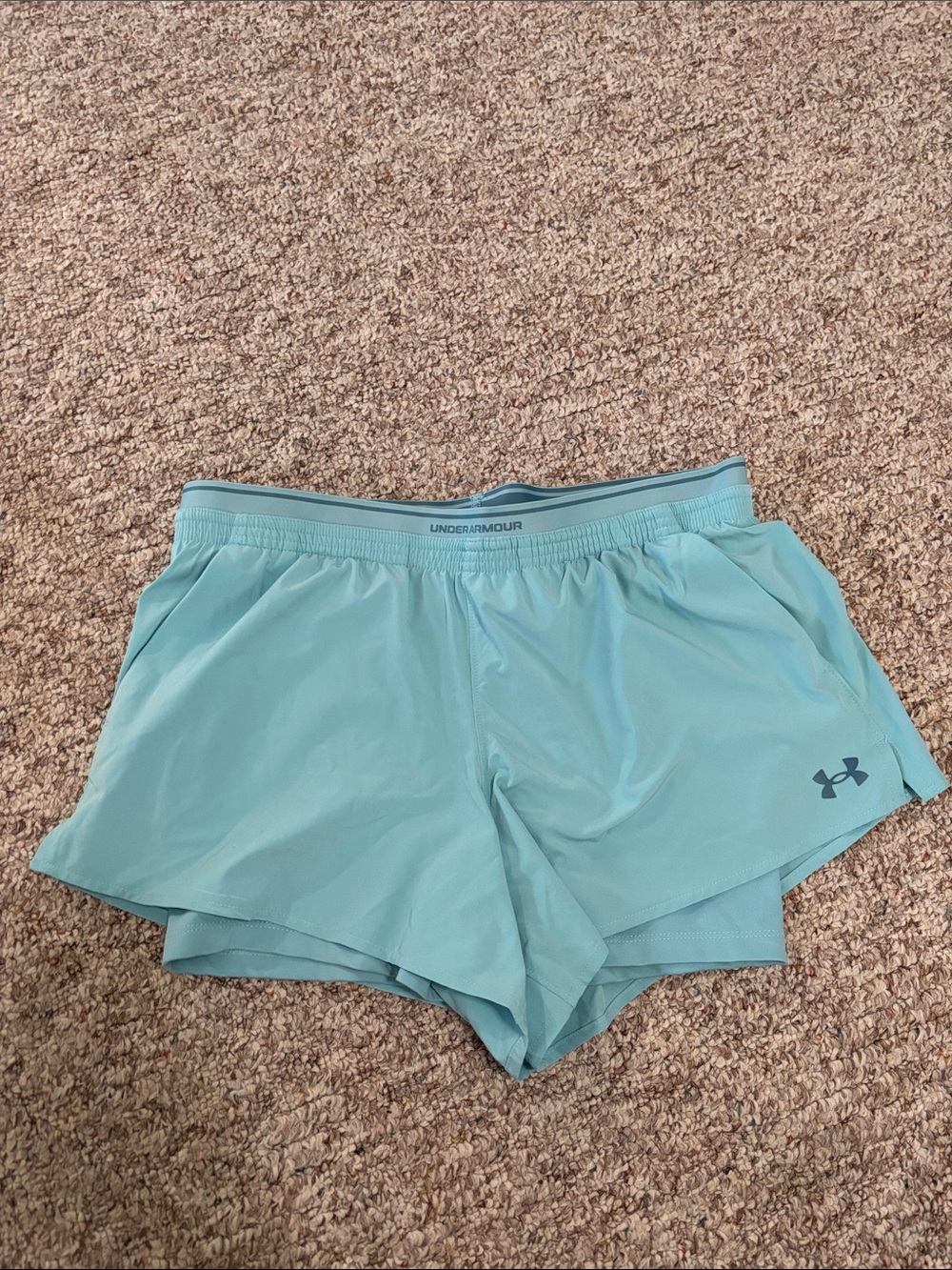 Under Armour Women's Aqua Blue Athletic Shorts